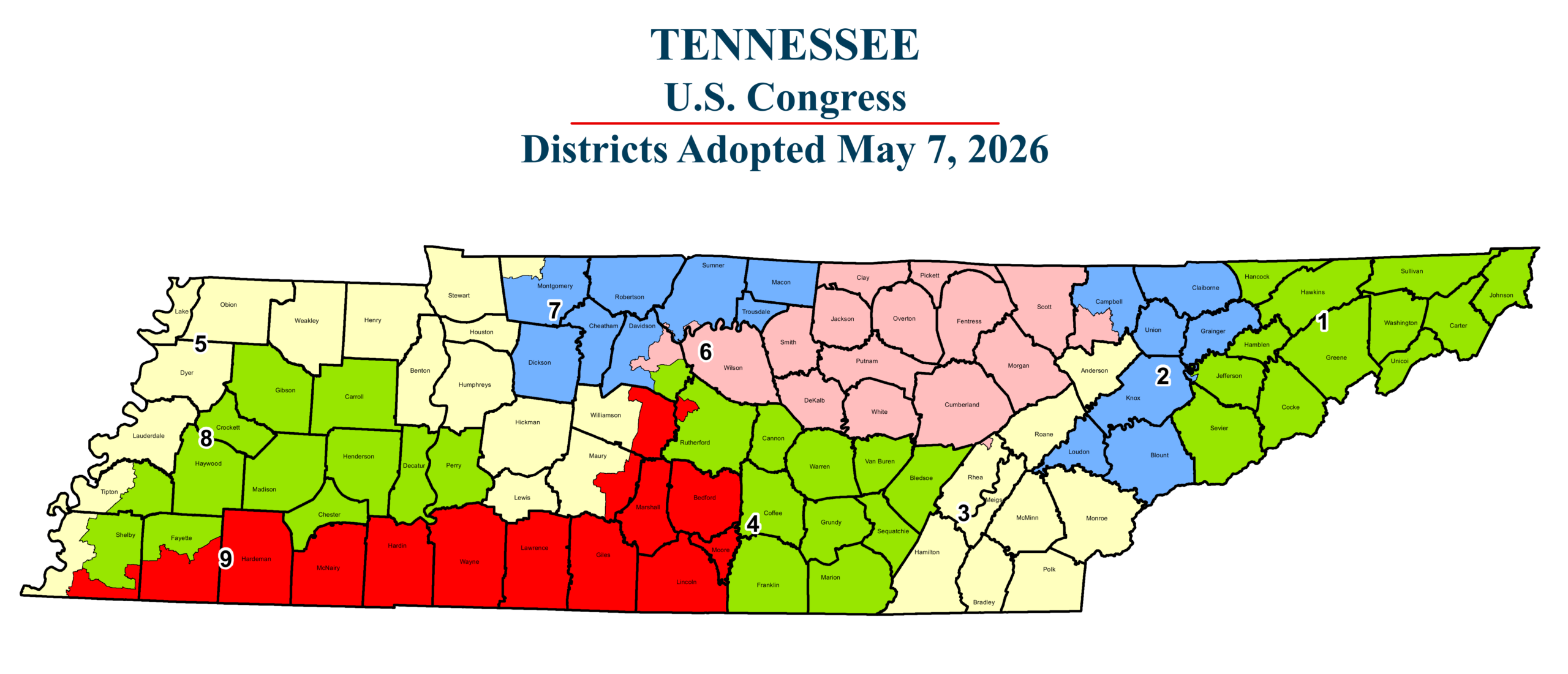 2026 US House District Map (1)
