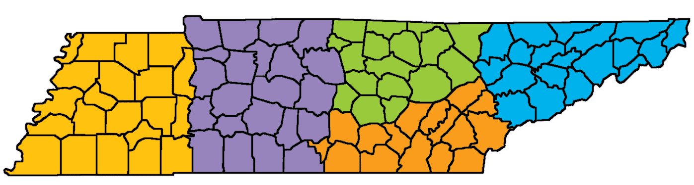 County Farm Bureaus Map 2